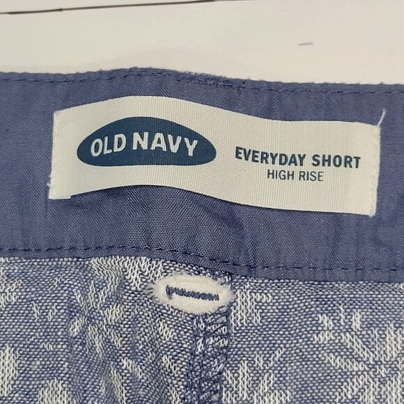 Old Navy Everyday Short high rise chambray blue floral size 4 NWOT - Picture 5 of 8